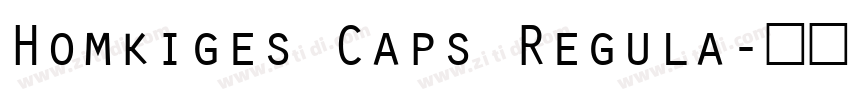 Homkiges Caps Regula字体转换